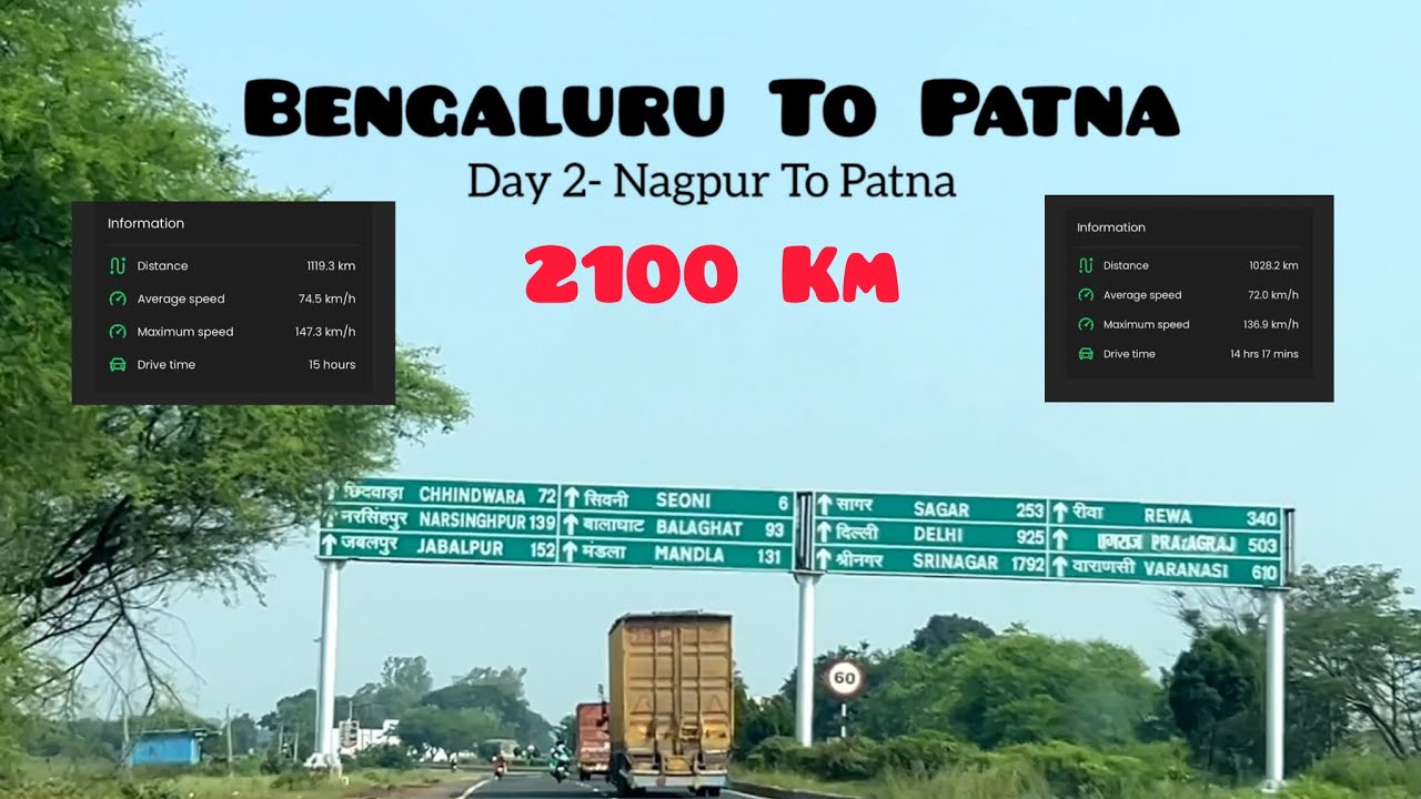 Ep 2l Bengaluru to Patna in Nexon l 2100Km l Nagpur to Patna l Jio BP l Road Trip l Happy Diwali