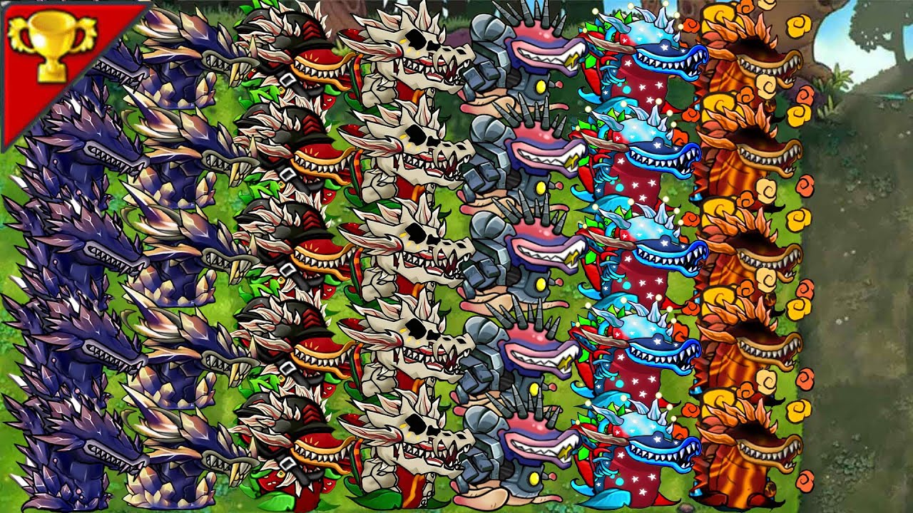 UltimateChomper Family VS 999Zombies-------Plants vs Zombies