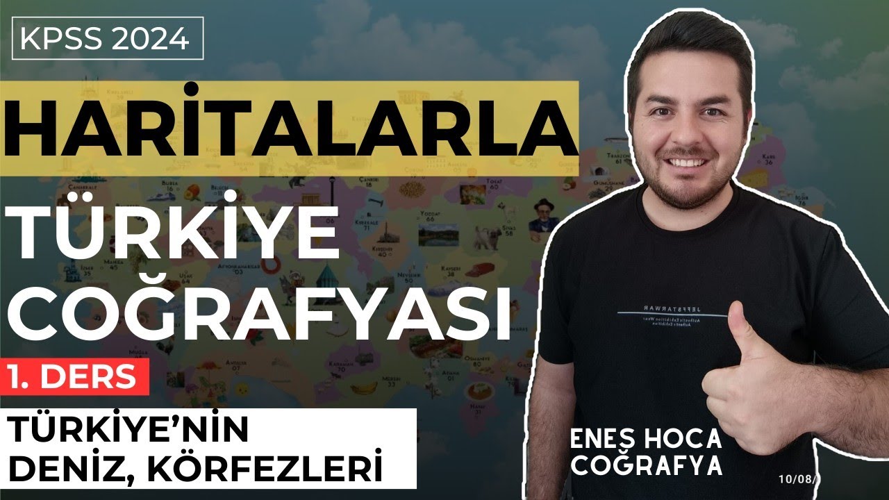 Haritalarla Türkiye Coğrafyası I (Türkiye'nin Körfezleri ve Denizleri) I Enes Hoca #kpsscoğrafya