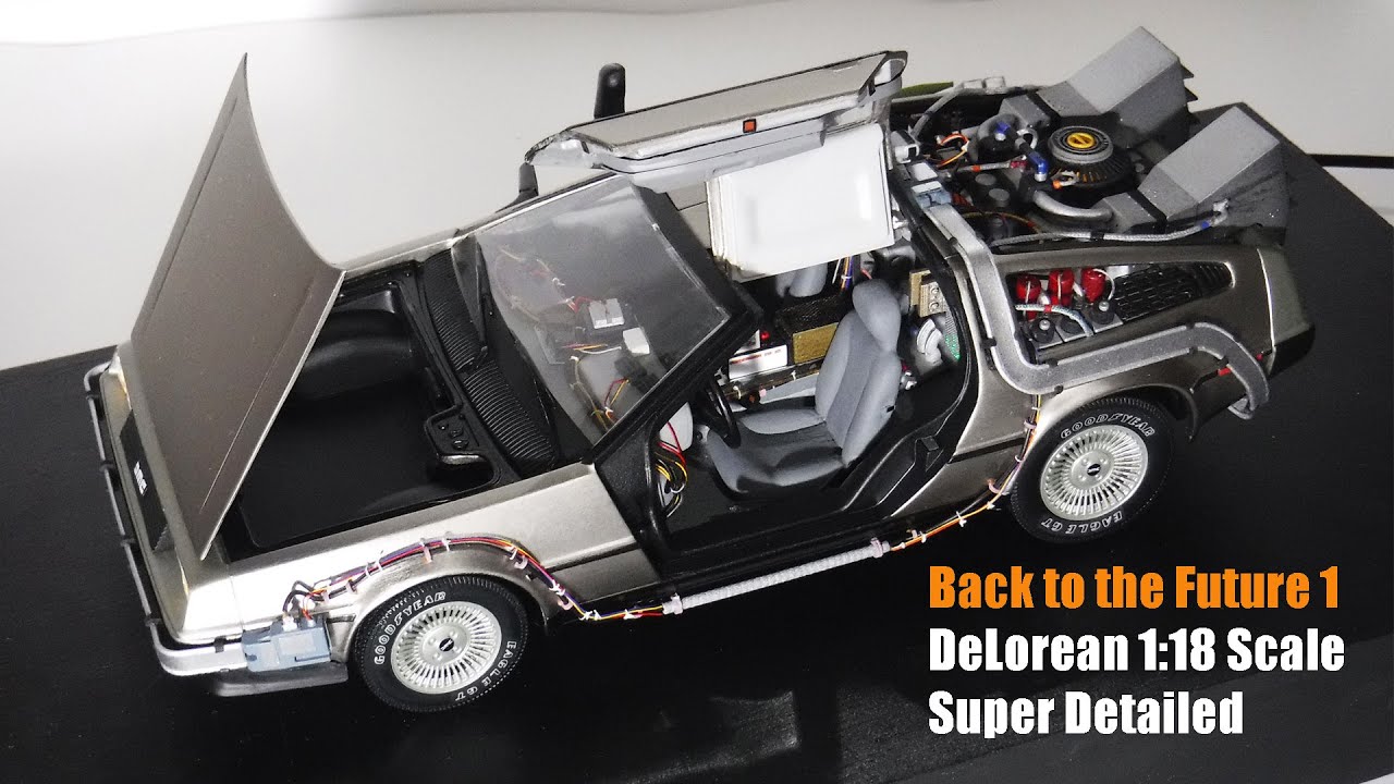 Back to the Future 1 DeLorean 1:18 Scale Super Detailed