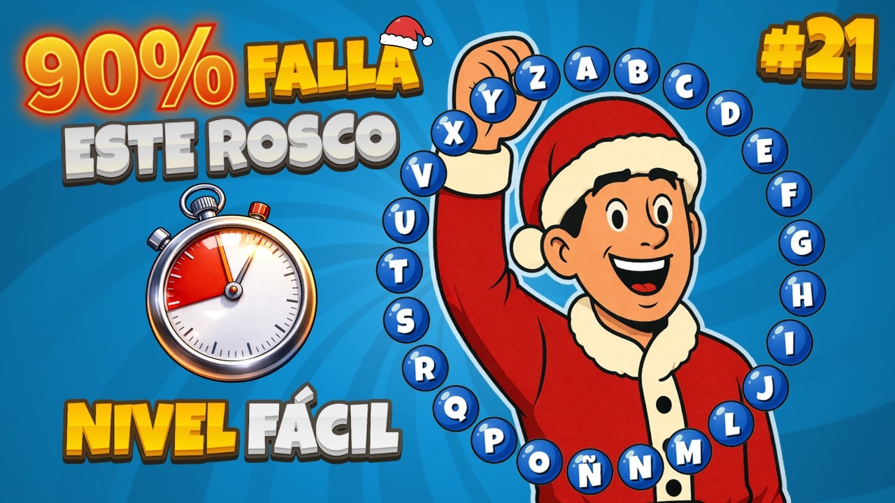 ¿Podrás completar el Rosco de Pasapalabra? #21 | Nivel Fácil