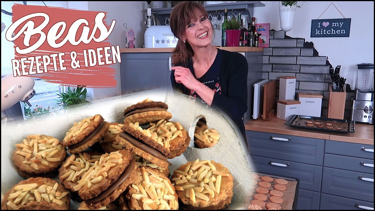 Mandel-Zimt Taler gefüllt mit Nougat Rezept | Weihnachtsbäckerei 2017