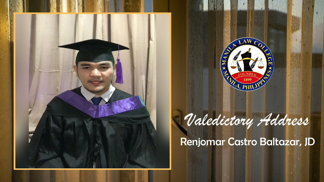 Virtual Graduation Speech during Pandemic - (Law School - MLC Batch 2020)