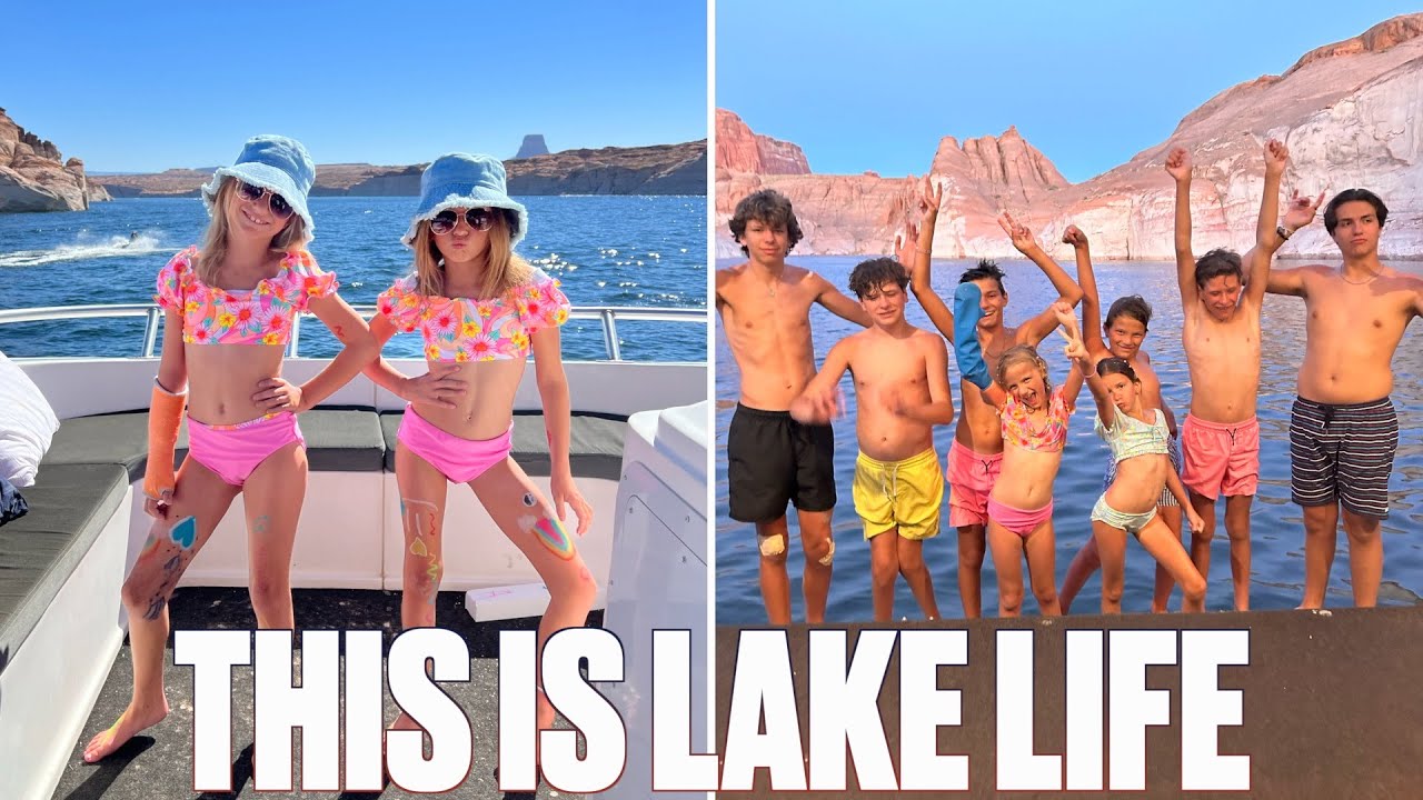 SETTING SAIL ON OUR FIRST FAMILY VACATION TO LAKE POWELL | LAKE LIFE ON A HOUSE BOAT IN LAKE POWELL