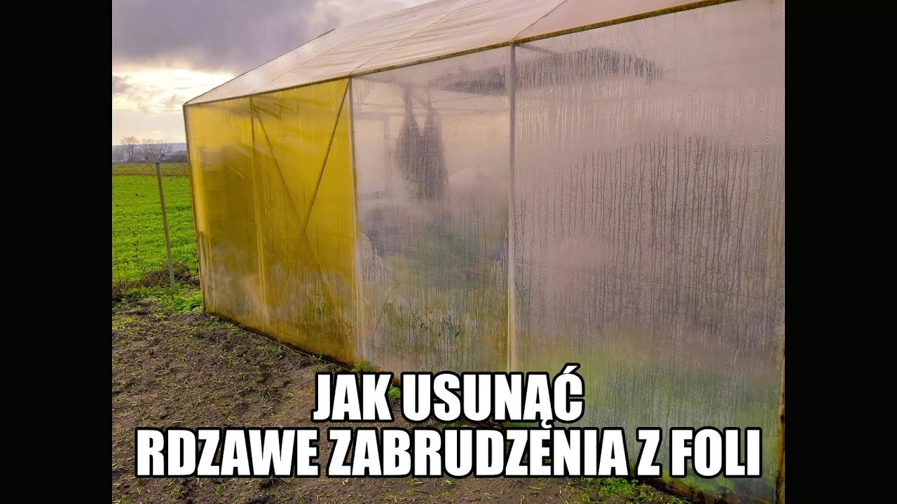 Jak usunąć rdzawe naloty z foli. Mycie foli pianą aktywną.
