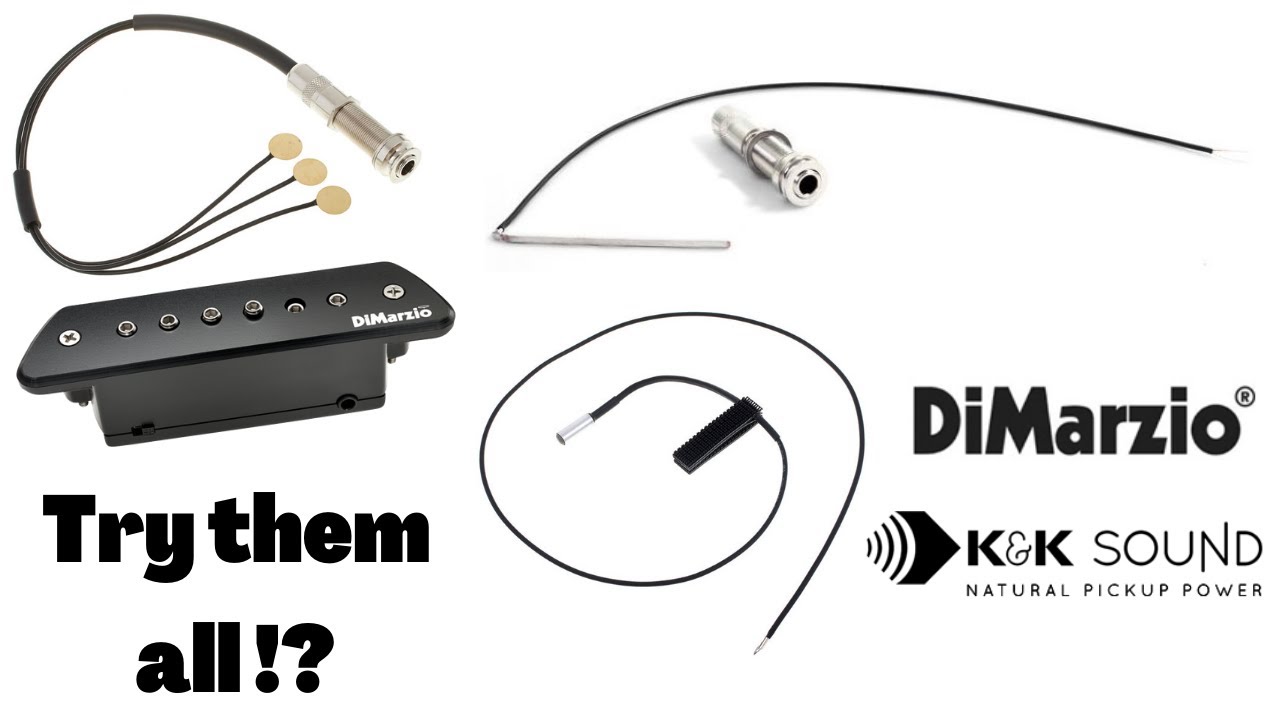 Acoustic Guitar Pickups Shootout: K&K Pure Mini, Fantastick, Trinity, DiMarzio Magnetic... and more!
