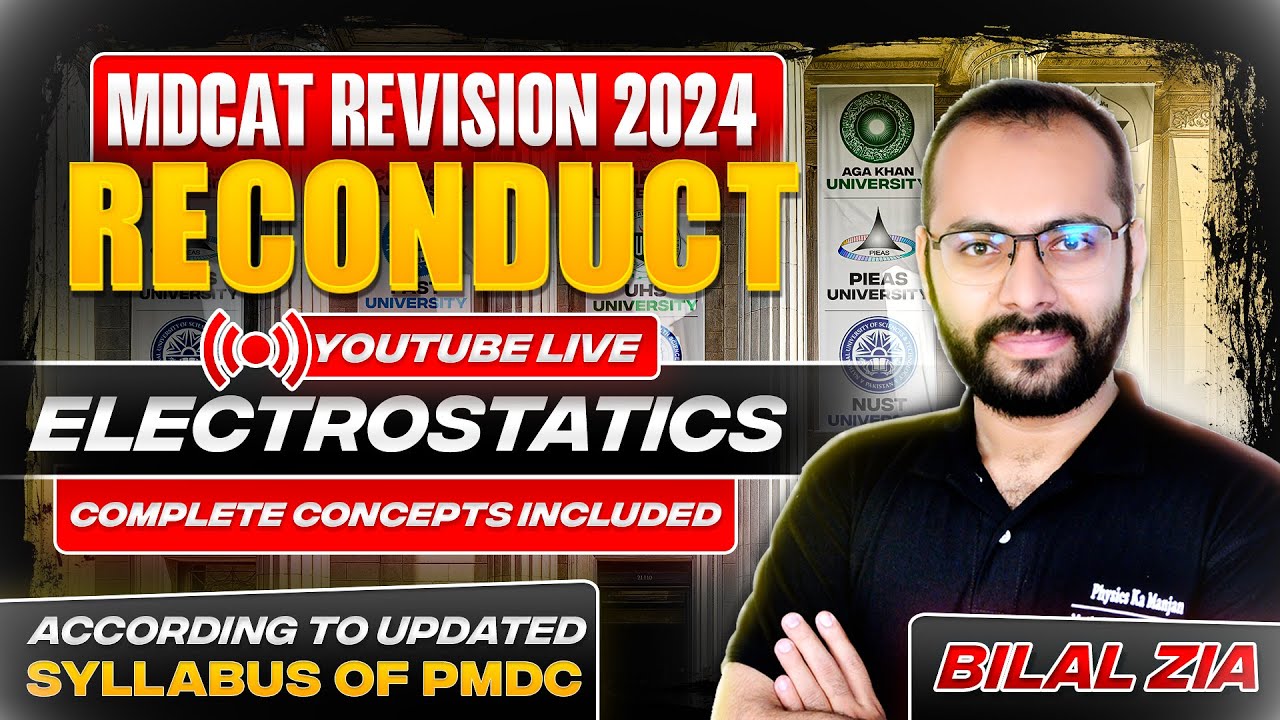 MDCAT Reconduct 2024 | Electrostatics | Revision Classes | Sindh | SZABMU | Physics
