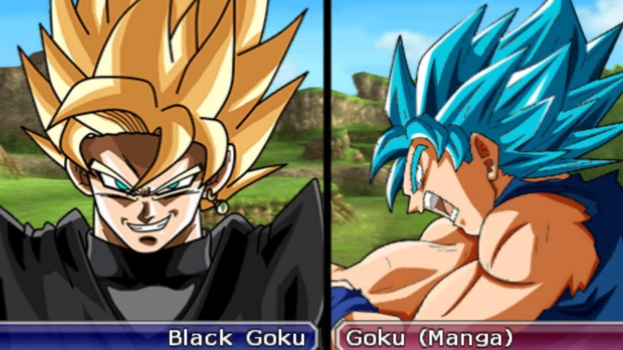Goku black ssj1 vs goku blue manga 