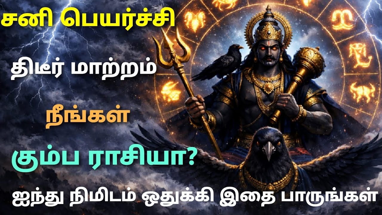 சனி பெயர்ச்சி பலன்கள் 2026 கும்ப ராசி | kumba rasi sani peyarchi Palangal horoscope 2026 | kumbam.  