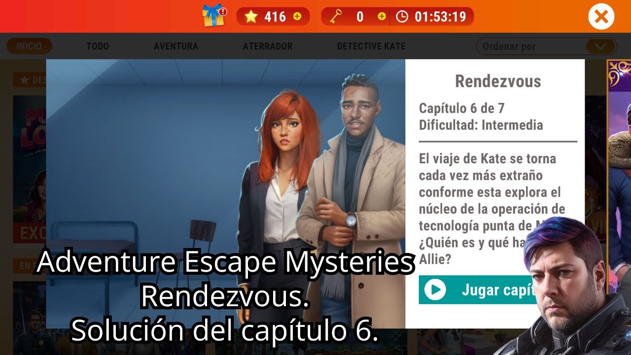 Adventure Escape Mysteries Rendezvous. Solución del capítulo 6.