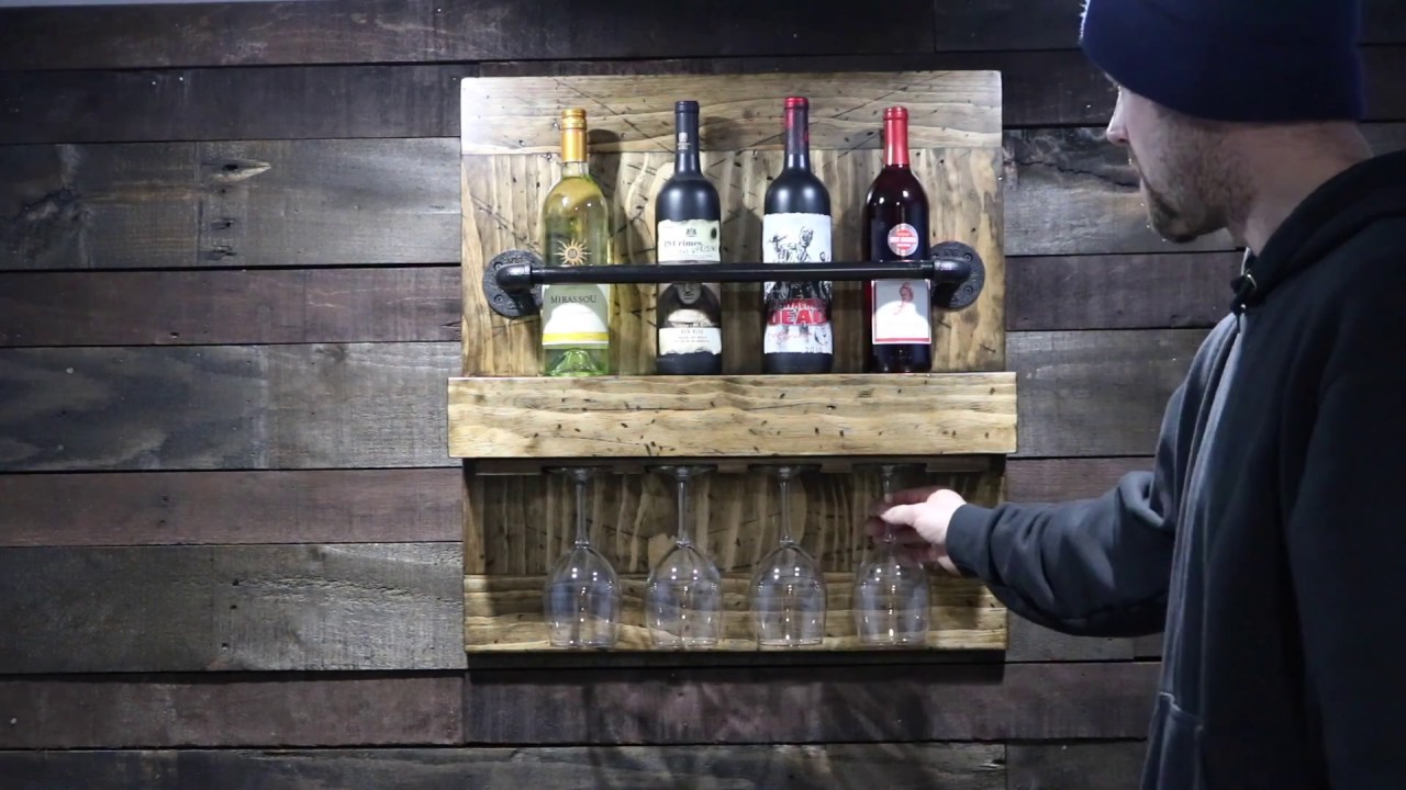Rustic wine rack