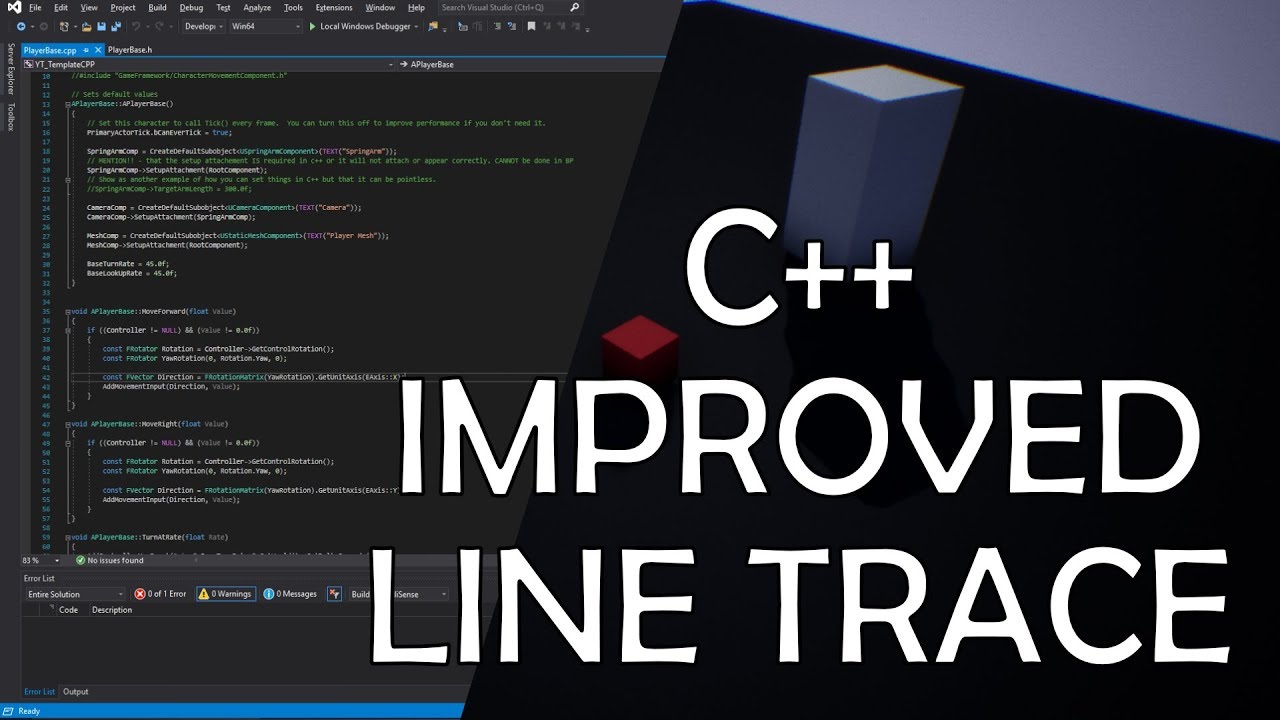 C++ Improved Line Trace UE4 / Unreal Engine 4 C++