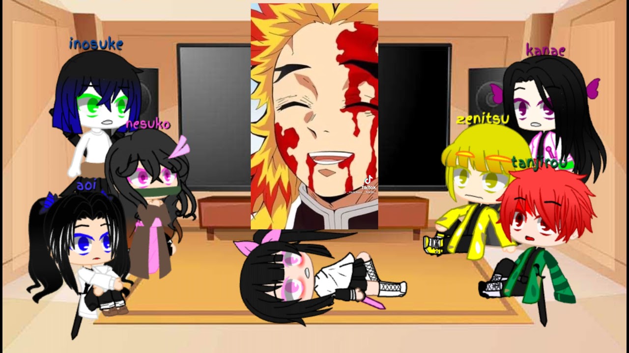 them react to kimetsu no yaiba