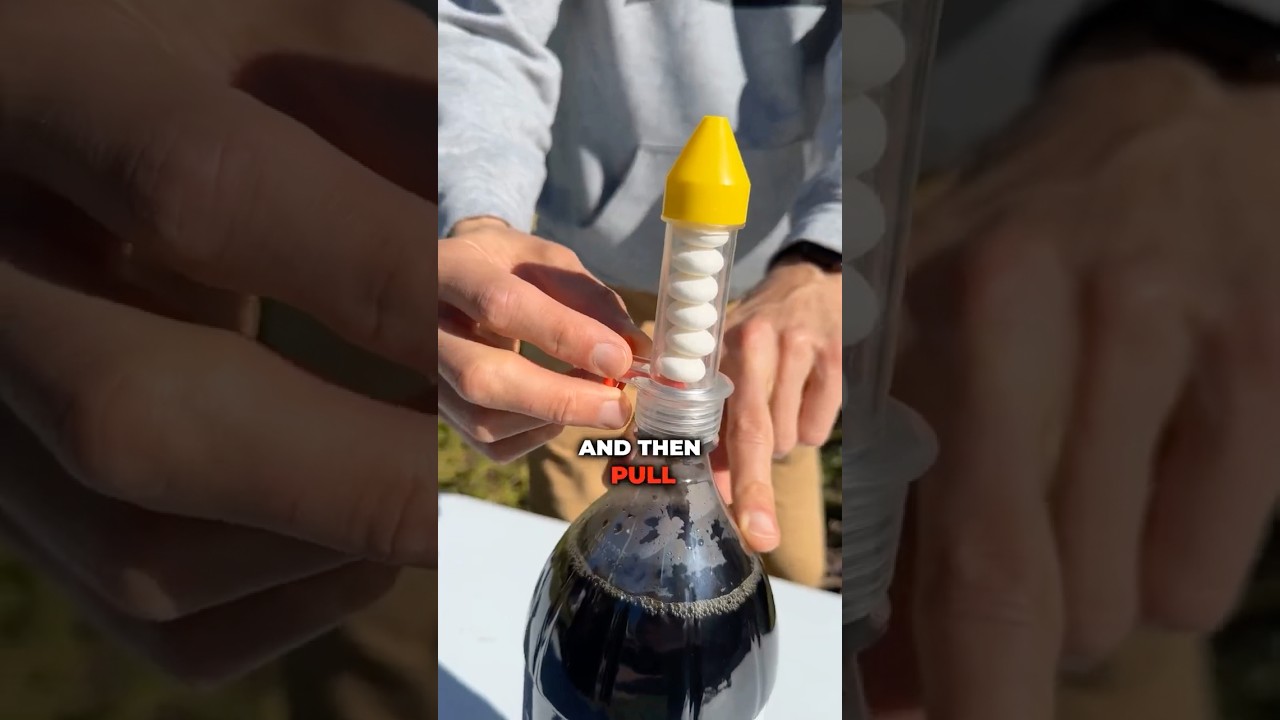 SUPERSIZE Coke and Mentos MEGA Reaction