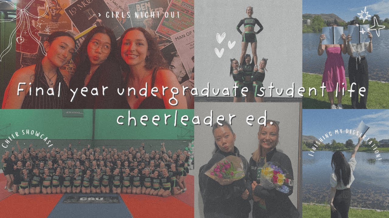 2024/2025  uni diaries˚⊹ ᡣ𐭩: final cheer competitions and finishing up my dissertation