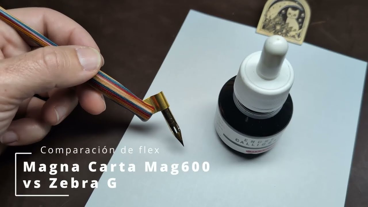 Magna Carta Mag600 vs Zebra G - Comparativa de plumines flex
