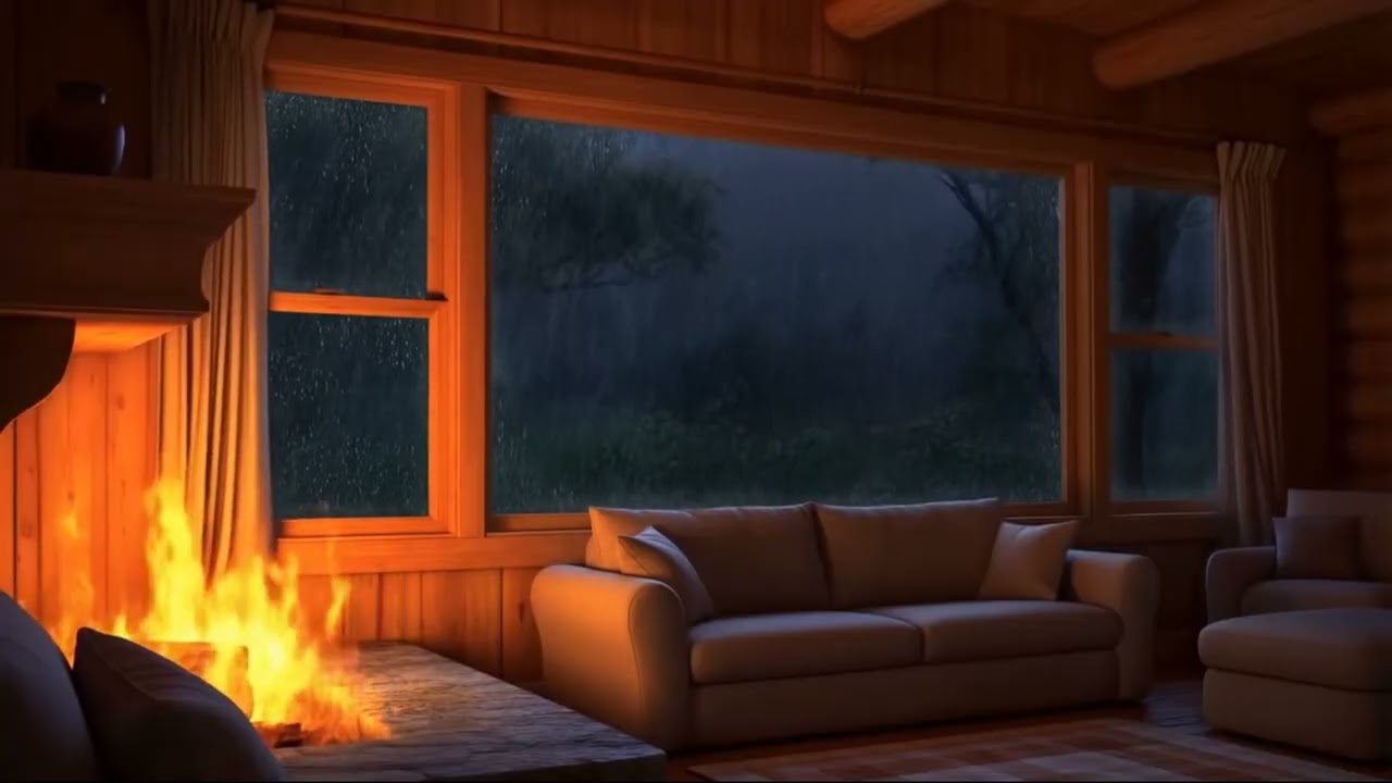 Calm Night Wind Outside a Cabin | Wind White Noise for Better Sleep (1 Hour)