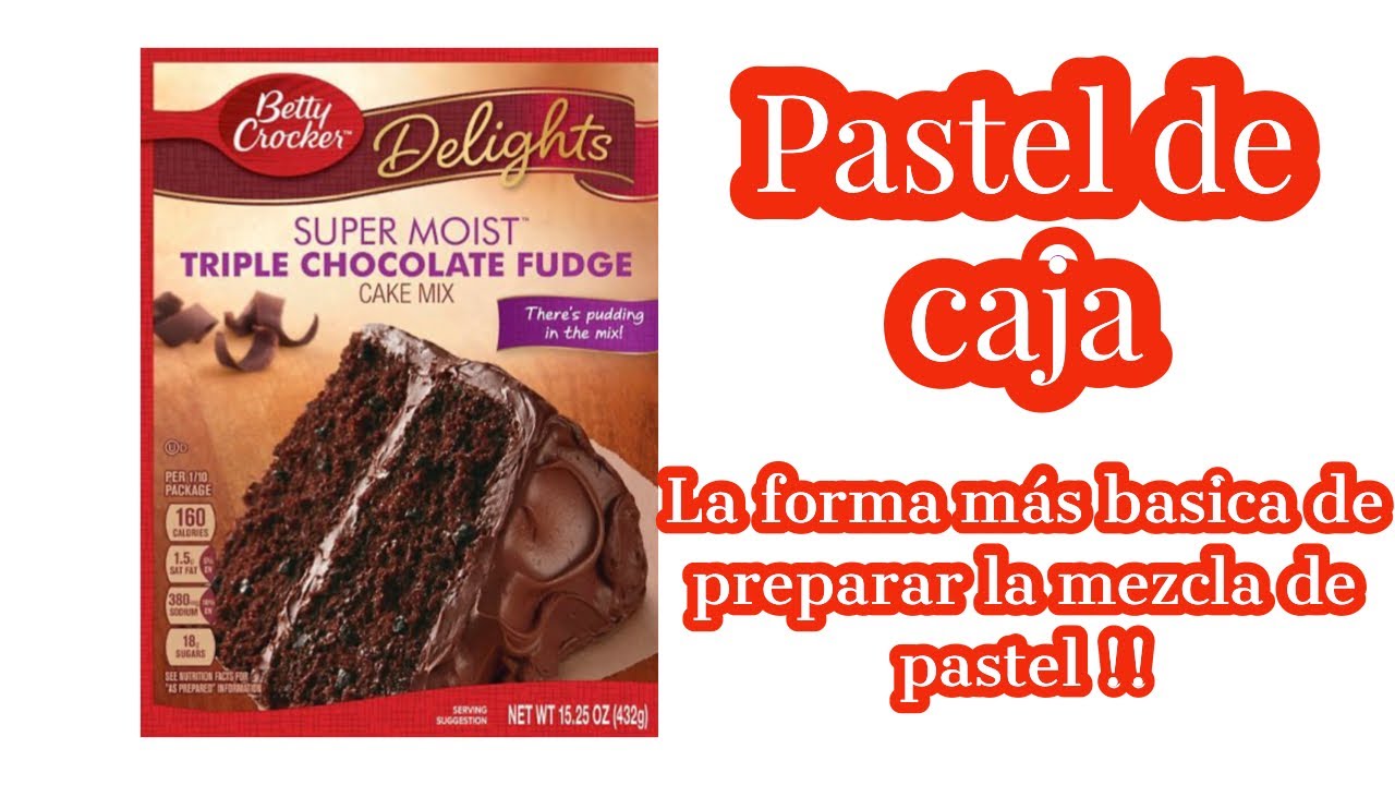 Como preparar una mezcla de caja para pasteles. la forma más simple para principiante en reposteria
