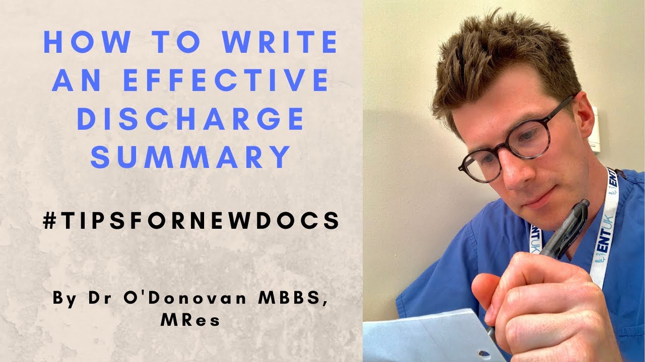 How to write an effective patient discharge letter  - with a worked example!