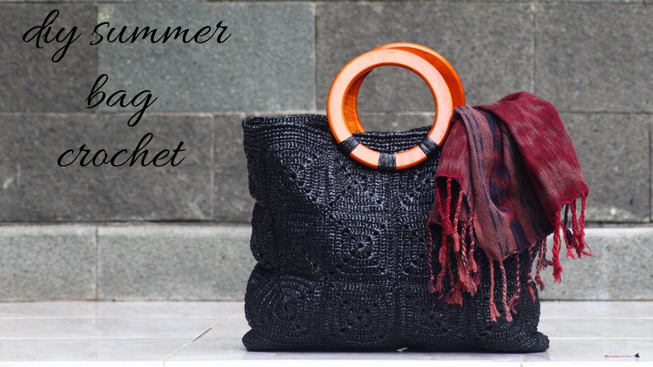 diy market bag|| crochet granny square ||summer bag|| tas kresek