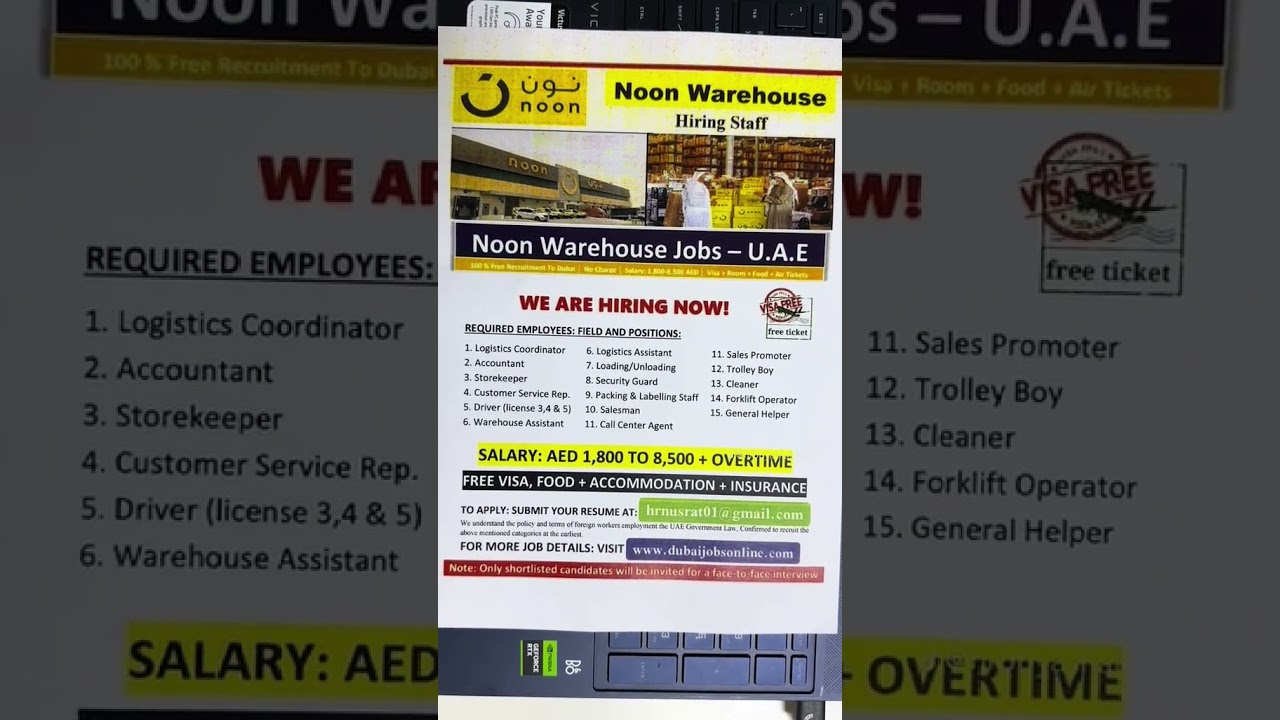 Noon Jobs in UAE Hiring Now | Apply Online &ndash; Job Wave UAE