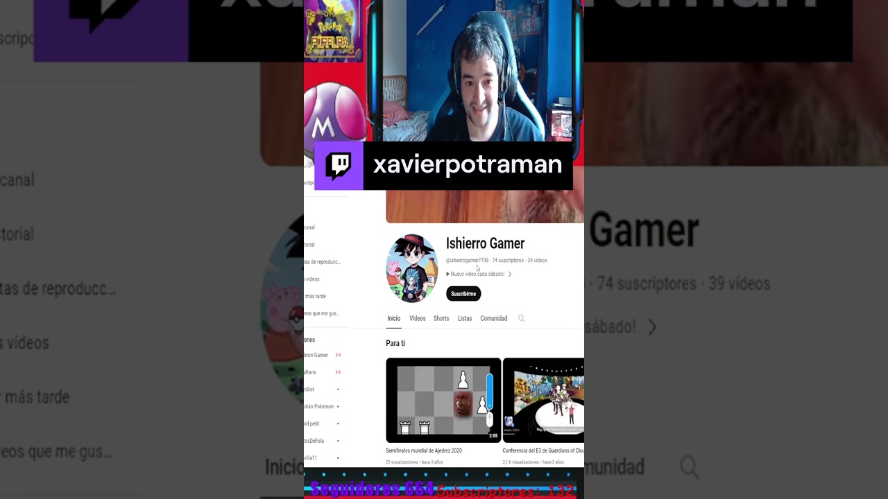Ishierro Gamer cambio la imagen en directo a una propia | xavierpotraman de #Twitch