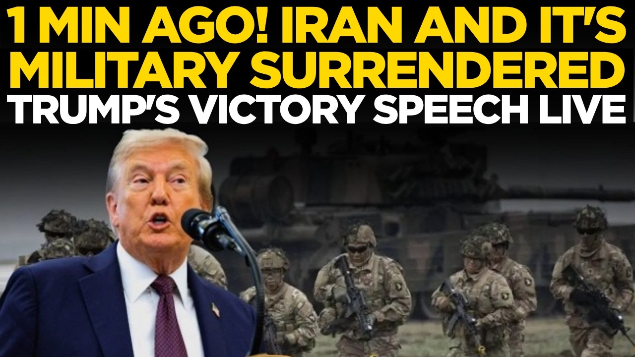 TRUMP IRAN ANNOUNCEMENT LIVE | President Trump Makes Major Statement From The White House | Trump