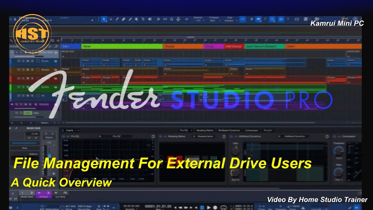 File Management For External Drive Users - Fender Studio Pro