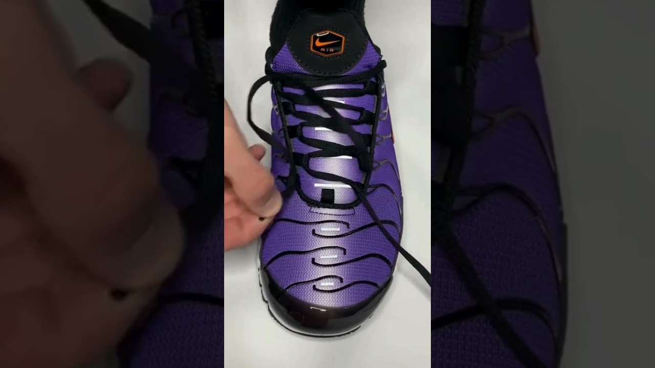 How to Lace Nike Air Max Plus the Clean Way  #nikeairmaxplus #nikeshoes #shoelacetying #shoelaces