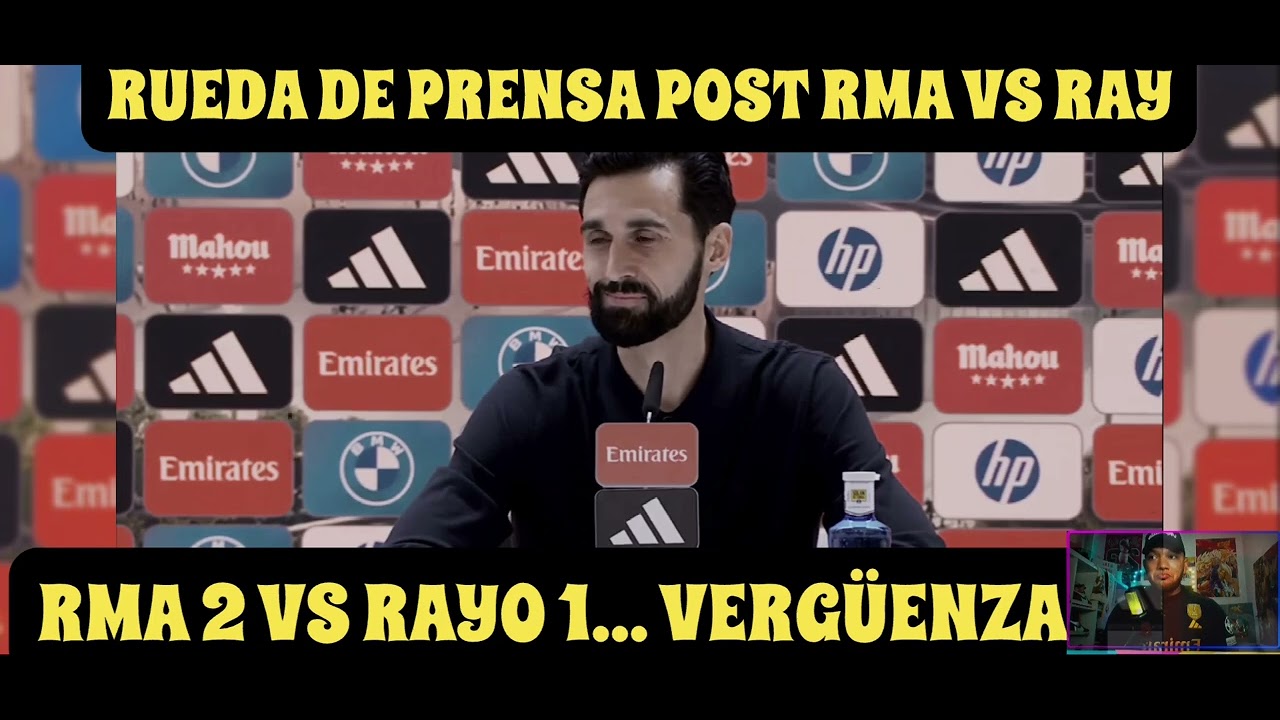 RUEDA DE PRENSA POST REAL MADRID VS RAYO VALLECANO. ESTE MADRID NO GANA NI LIGA NI CHAMPIONS..