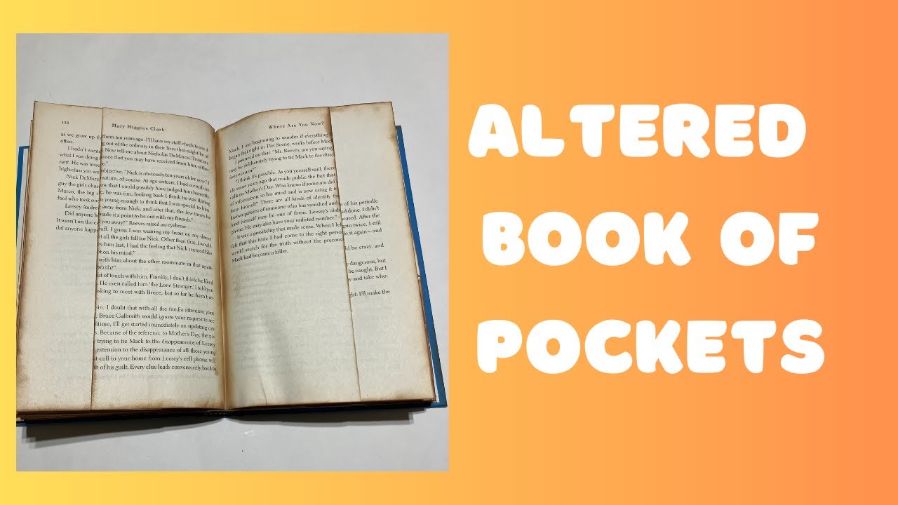 Transforming Old Books into Beautiful Pocket Treasures | Altered Book Art Project
