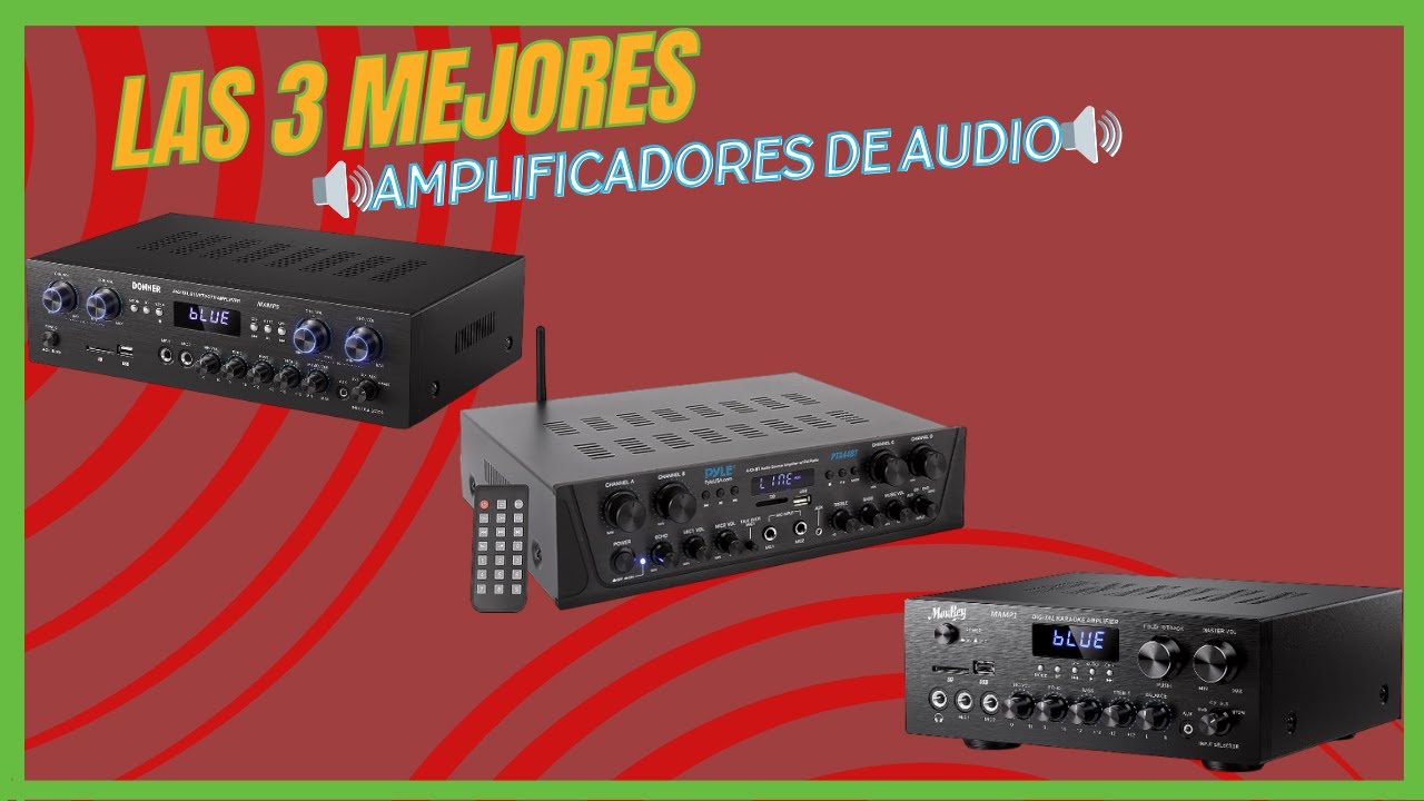 🔊🔊 Los mejores 3 amplificadores de audio buenos 2025 de Amazon🔊🔊