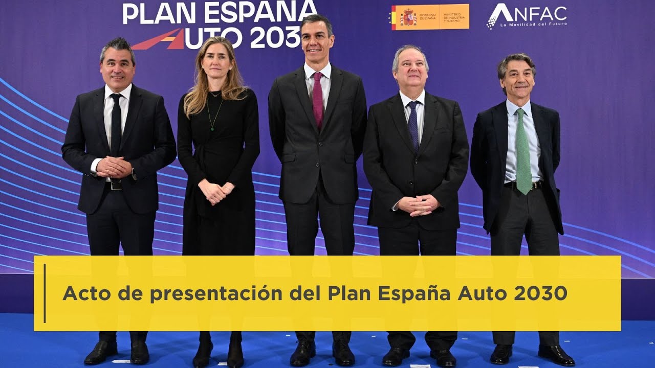 Pedro Sánchez interviene en la presentación del Plan España Auto 2030