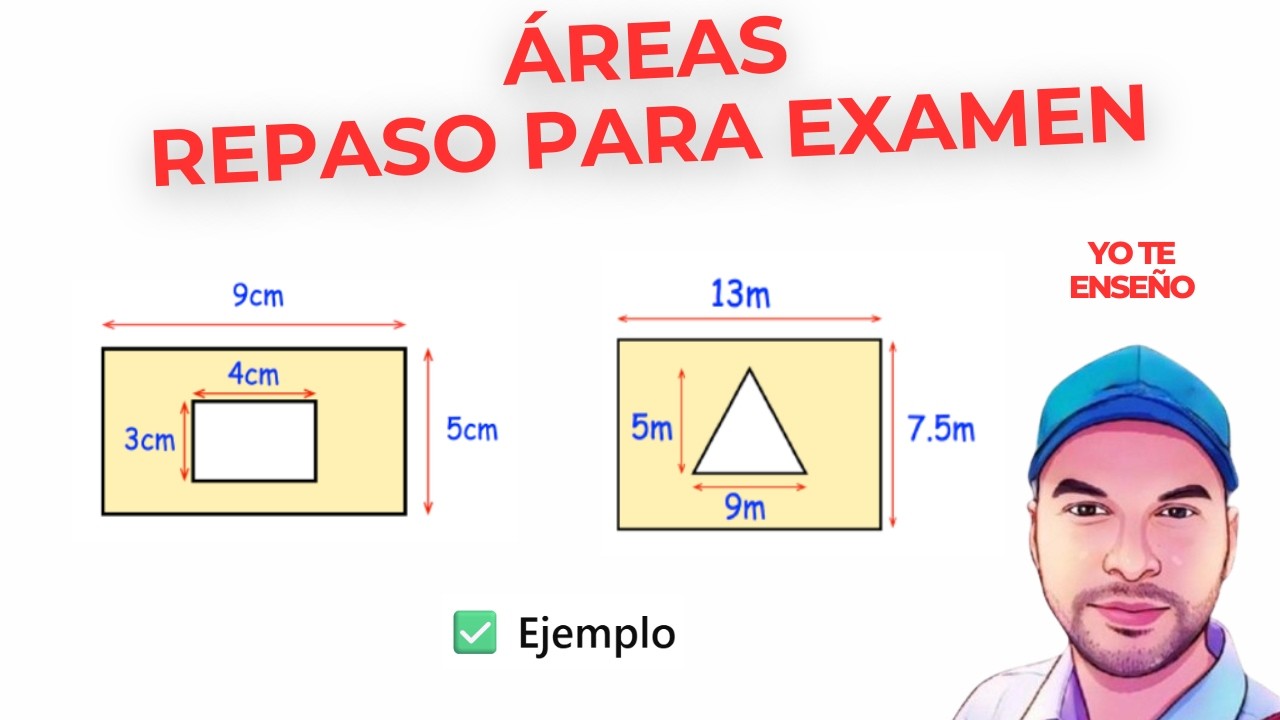 REPASO DE ÁREAS - RECTÁNGULO, CUADRADO, POLIGONOS |LUCHO PROFE|