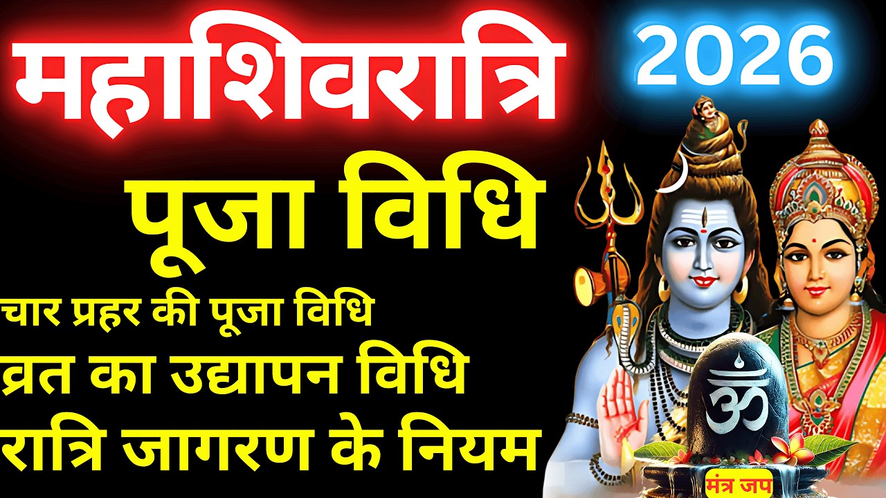 महाशिवरात्रि 2026 पूजा विधि |सही विधि से करें शिव पूजन |Mahashivratri Puja Vidhi #mahashivratri2026