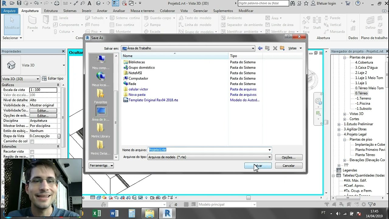 #revit #curso #tutorial 30 | como resolver arquivo que s&oacute; deixa salvar como modelo n&atilde;o salva projeto