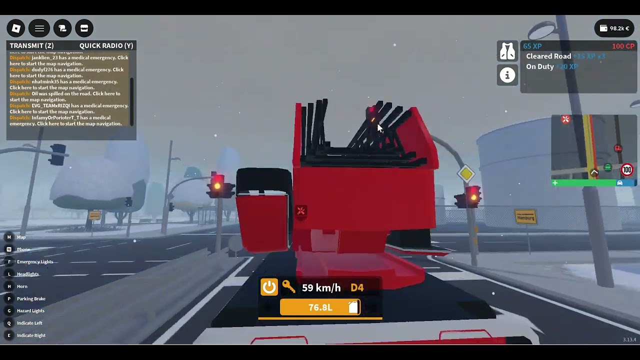 I come back working as fire rescue in EMERGENCY HAMBURG