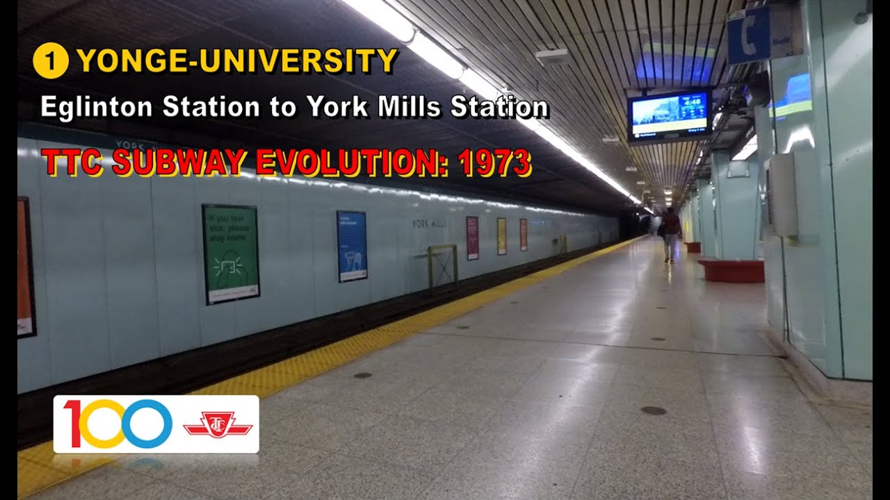 TTC POV Walk: Eglinton Station to York Mills Station (TTC Subway Evolution: 1973)