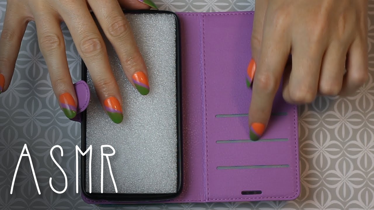 ASMR Phone case unboxing (🎧 soft spoken, scratching, cardboard sounds, crinkles)