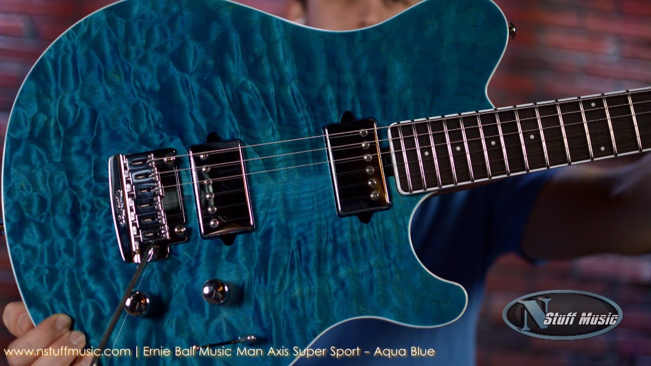 Ernie Ball Music Man Axis Super Sport - Aqua Blue