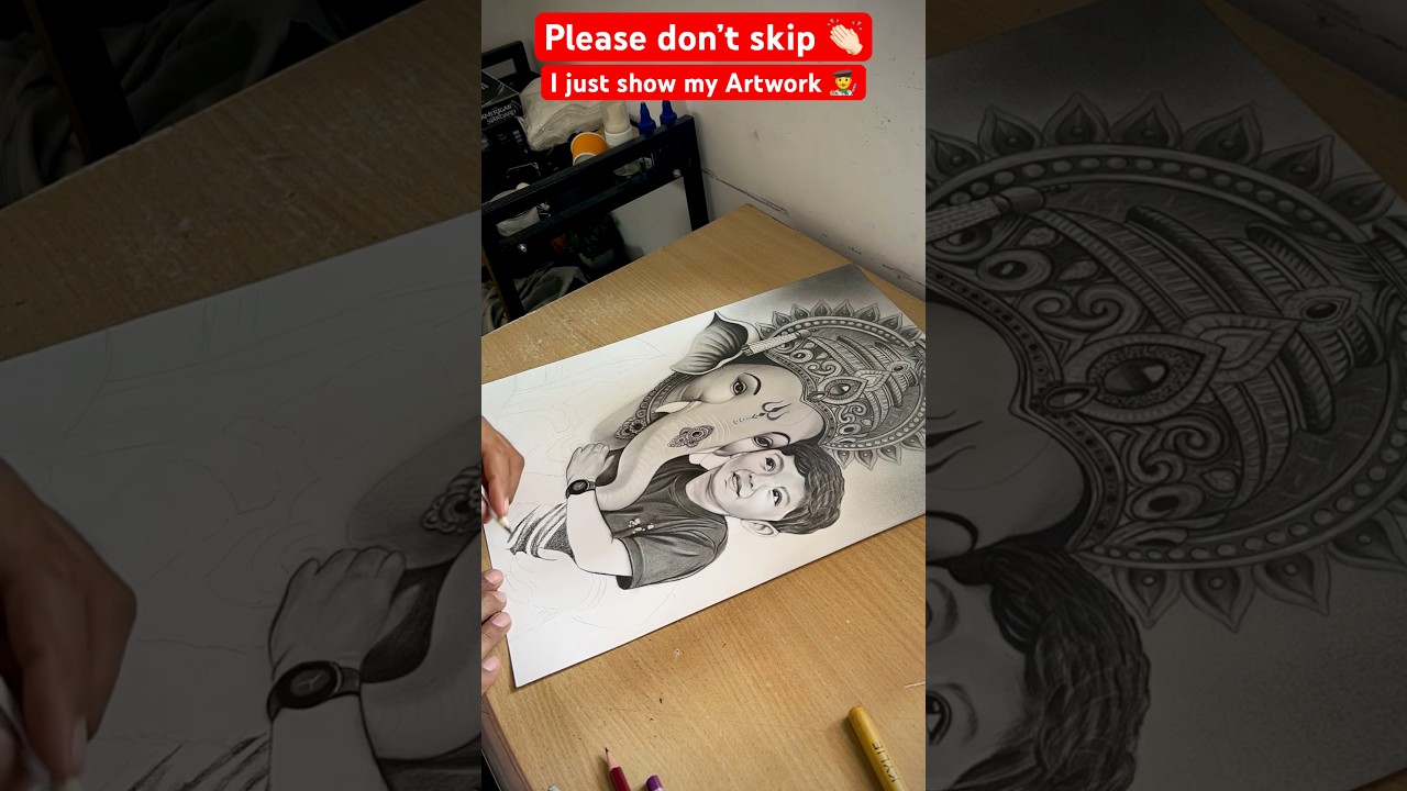 Lord Ganesha drawing #ganesh #bappa #shorts #drawings