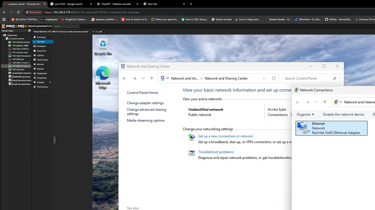 Windows VM Network Setup for Proxmox with VIRTIO