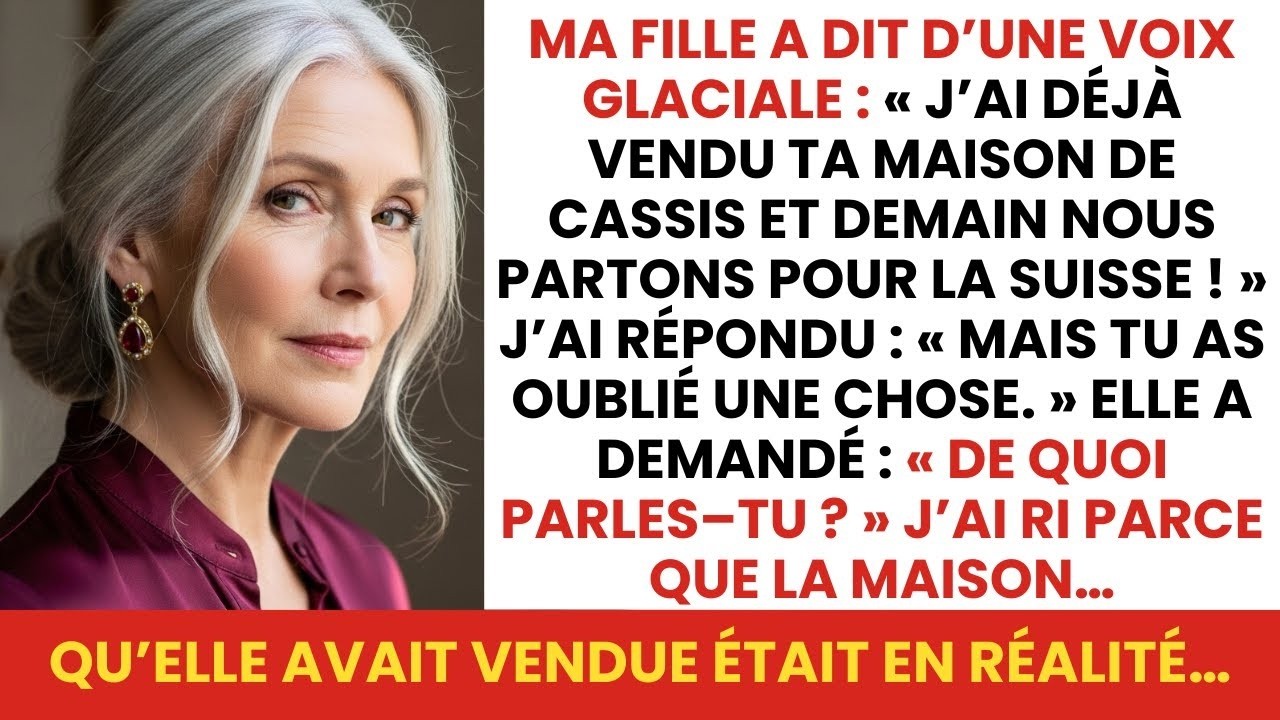 J’ai vendu ta maison de plage, maman  J’avais besoin d’argent  » Mais elle ignorait que la maiso