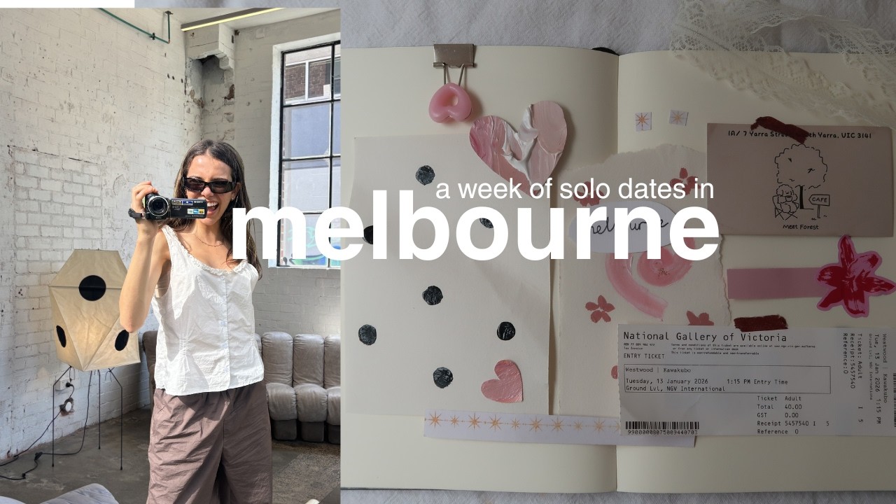 the perfect week in melbourne 🌷 best shopping, matcha, gallery visits