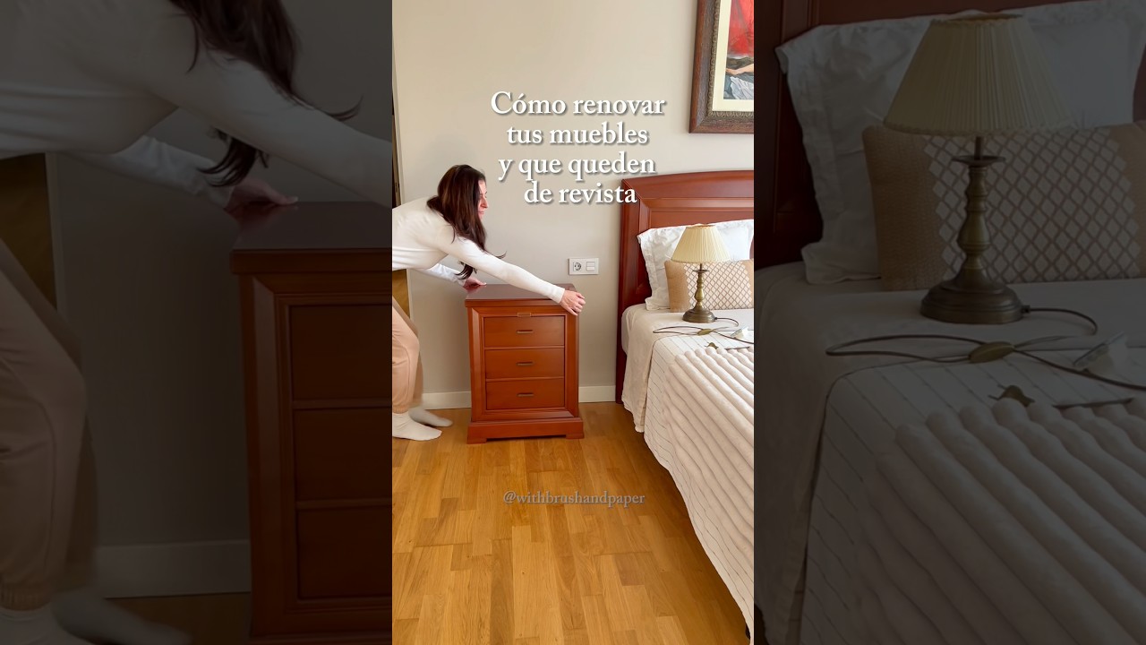 Incre&iacute;ble Transformaci&oacute;n de estas Mesitas #pintarmuebles #glaze #renovarmuebles #bedroomdecor #paint