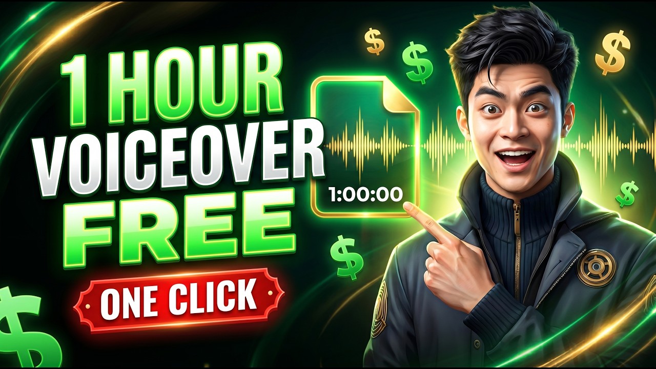 Generate 1 HOUR AI Voiceover in ONE Click (FREE Tool)
