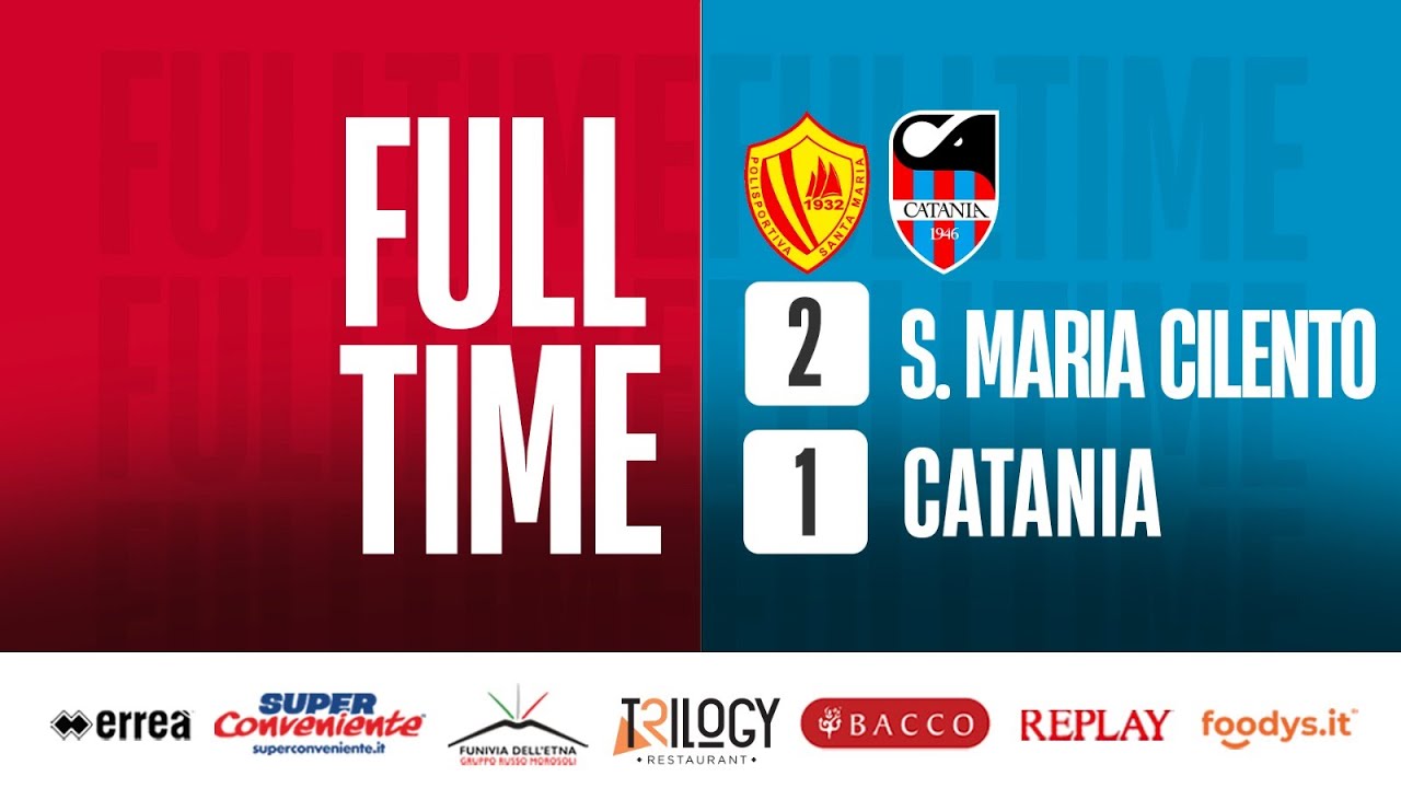 Serie D | Santa Maria Cilento-Catania 2-1 | Highlights Giornata 16