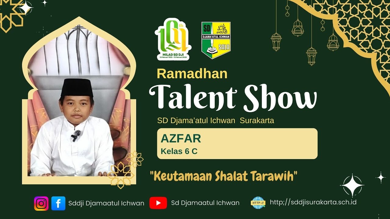 #23. Keutamaan Shalat Tarawih || MADRASAH RAMADHAN 1447 H. || SD DJI SKA 🏫🕌🕋