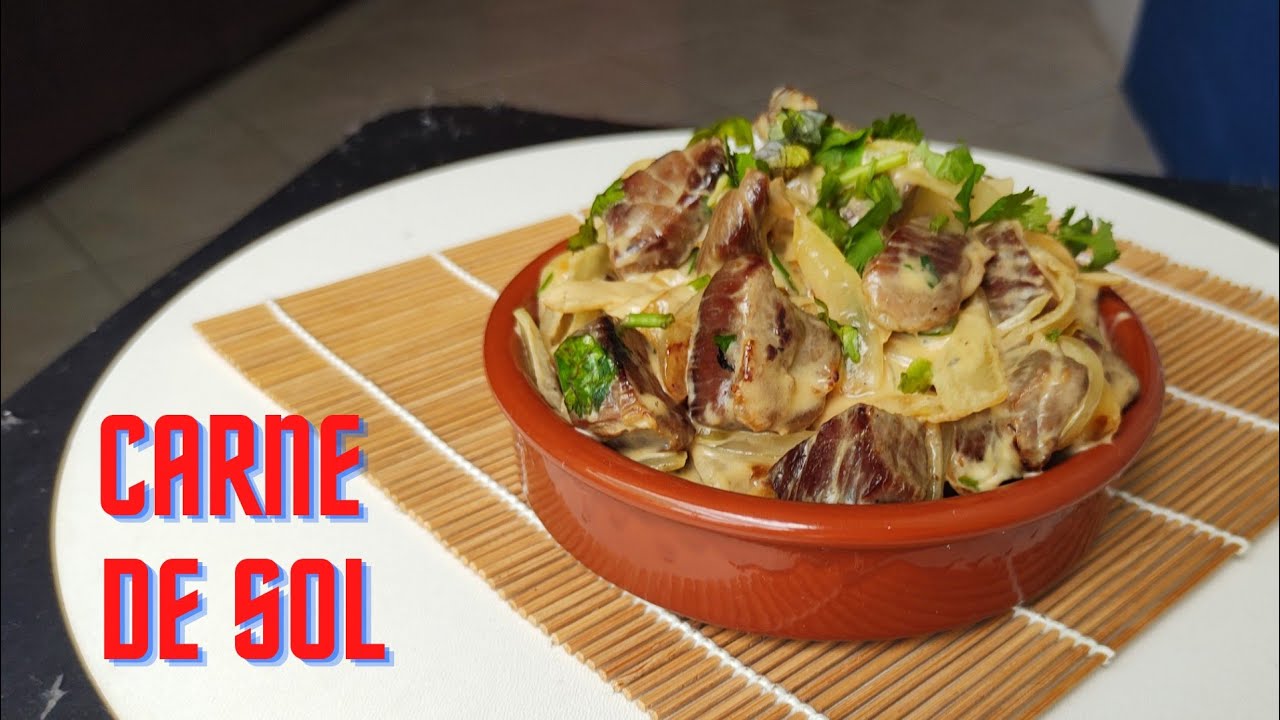 RECEITA DE CARNE DE SOL ACEBOLADA CREMOSA