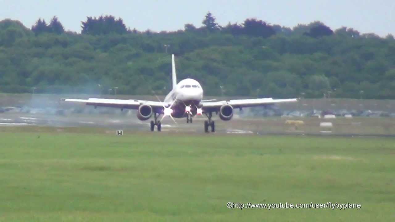 UB Group (ex Kingfisher) A319-133ACJ (VT-VJM) Landing @ Hamburg Airport
